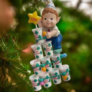 1994 Enesco Treasury McDonald's "What's Shakin' for Christmas" Ornament Shake